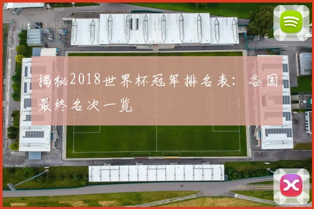 揭秘2018世界杯冠军排名表：各国最终名次一览